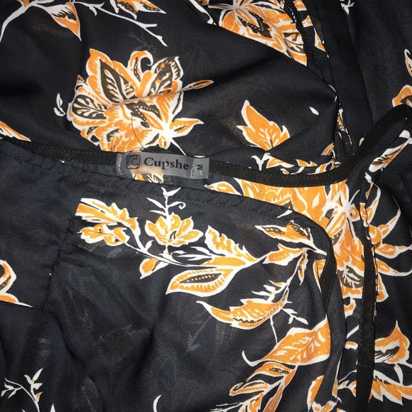 Cupshe Floral Wrap Kimono Cover Up Bad Moon Dress - Picture 6 of 8